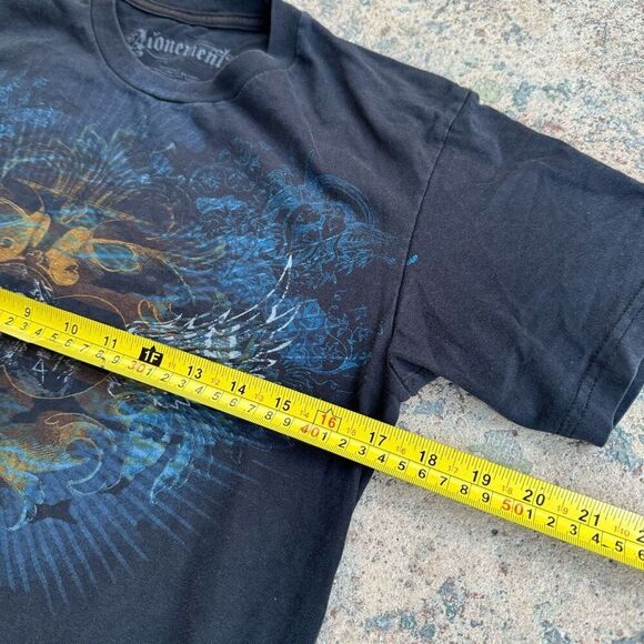 Skeleton Skull Crazy Graphic Y2K Shirt - Picture 2 of 4